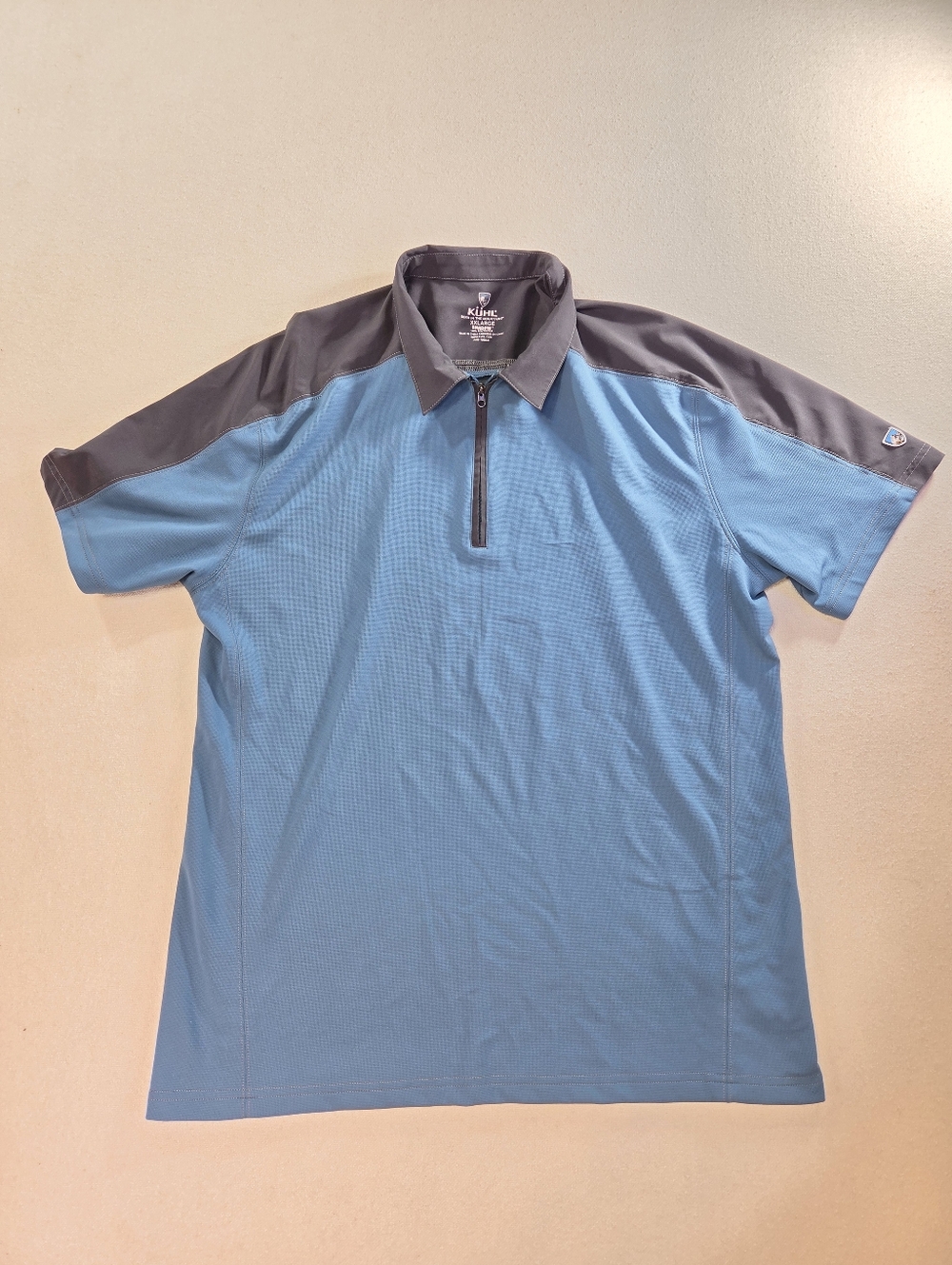KUHL Shadow Polo XXL Blue Performance Shirt